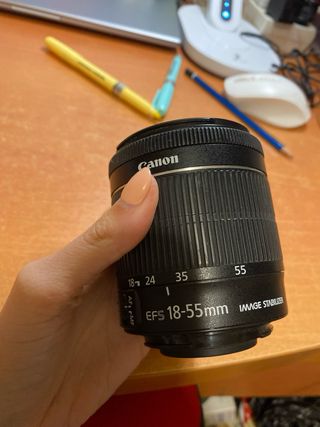 canon 750D mas objetivo 18-55mm