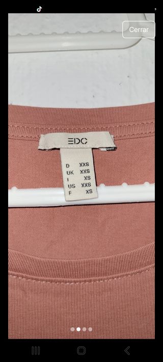 Vestido rosa edc by Esprit talla XXS