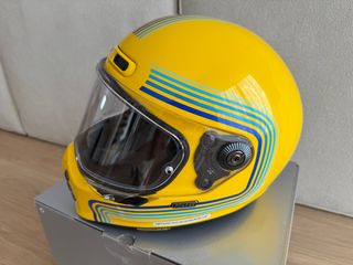 HJC V10 amarelo capacete de moto
