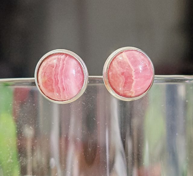 Pendientes de acero y rodrocositas