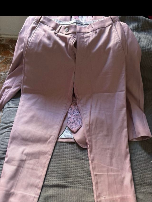 Traje de chaqueta rosa