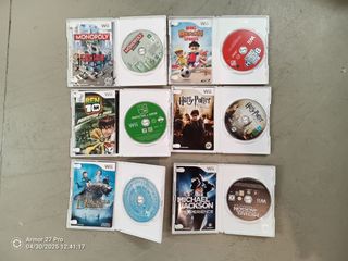 Juegos wii  5€ cada uno. 