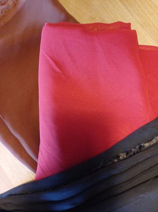 Scampoli 3 scampoli di tessuto in crepe