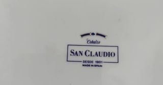 Juego 8 piezas Loza San Claudio Oviedo