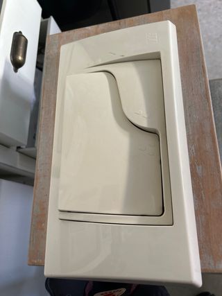Placca scarico wc - bianco