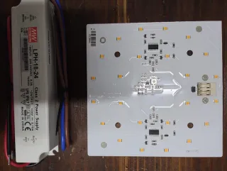 Illuminazione led alluminio più alimentatore 24v