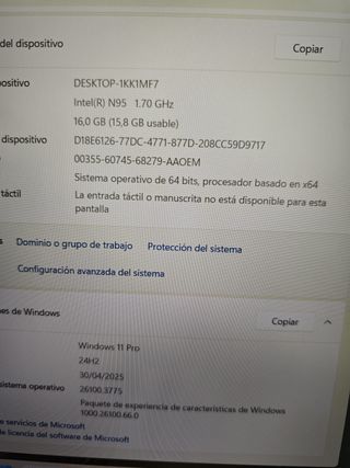 Portatil KUU 15,6'' N95 16GB+512GB #605437