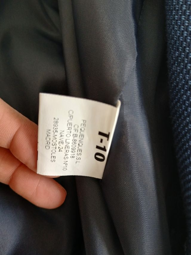 Traje niño azul marino - 2 piezas