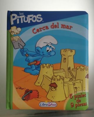 Libro con puzzles de Los Pitufos: Cerca del mar