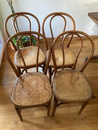 4 Sedie stile Vienna Tonet in legno