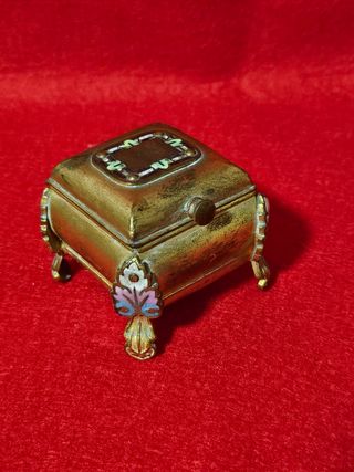 Joyero antiguo dorado