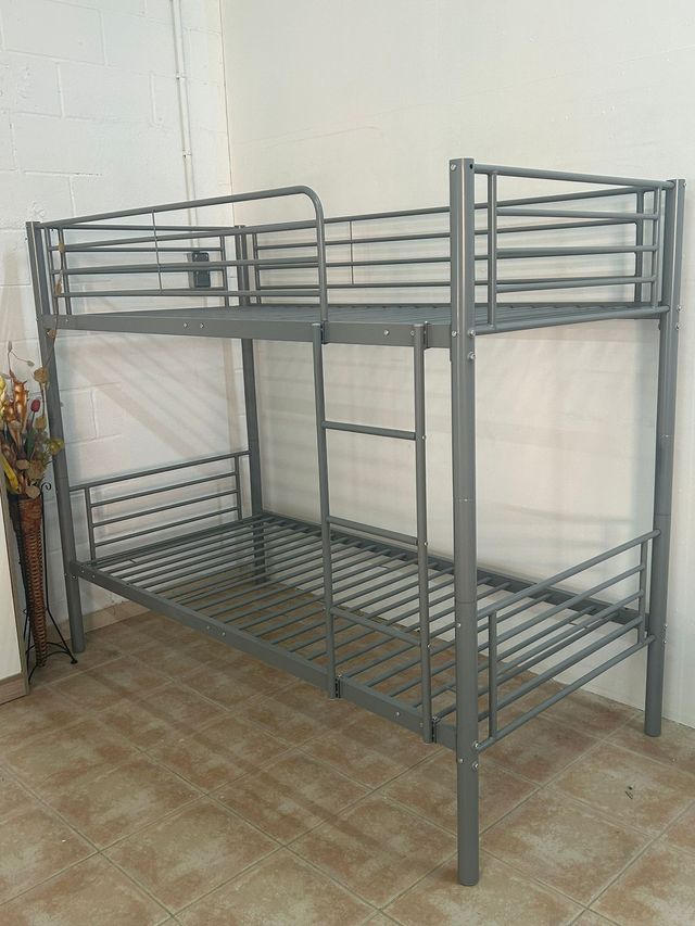 Letto a castello 90x190 grigio metallizzato! Nova