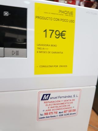 Lavadora Beko 7kg 1200rpm