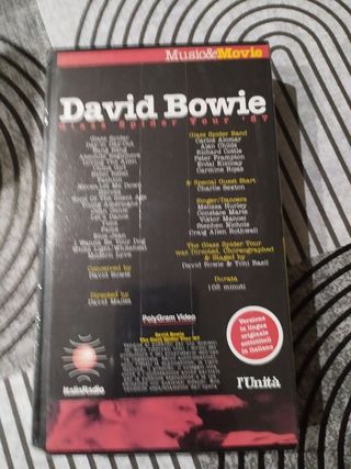 VHS David Bowie Glass spider. Sigillata