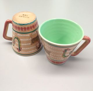 Coppia tazze mug in ceramica Deruta