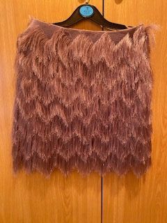 Falda flecos Stradivarius