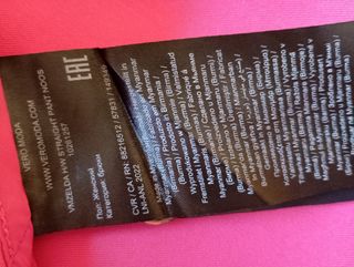 Pantalón rosa pata ancha mujer