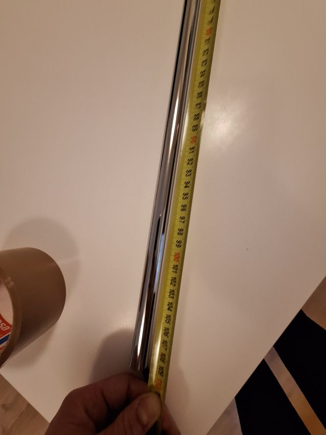 Barra cortina metalica plata