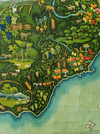 Mapa de España. Escolar. II República Española