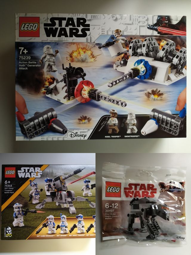 Lote Lego Star Wars 75239, 75345, 30497