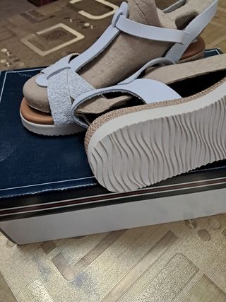 Sandalias Caleo blancas 40