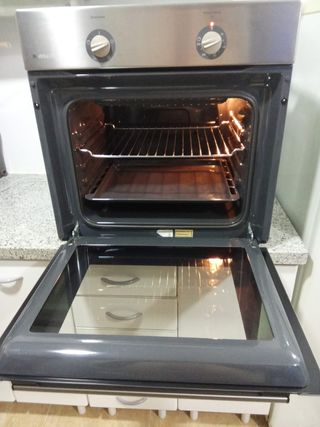 Horno Aspes cromado con ventilador, como nuevo