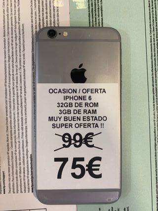 IPhone 6 32GB 3GB RAM - Como nuevo