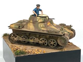 Panzer I con figura y base