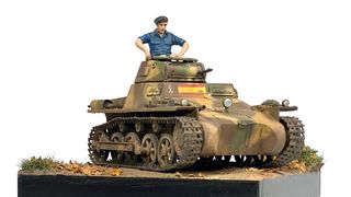 Panzer I con figura y base