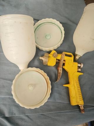 Pistola pintura compresor usada