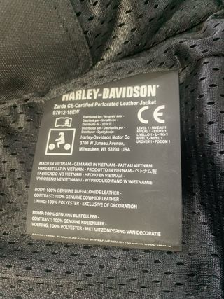 Chaqueta XL piel Harley Davidson