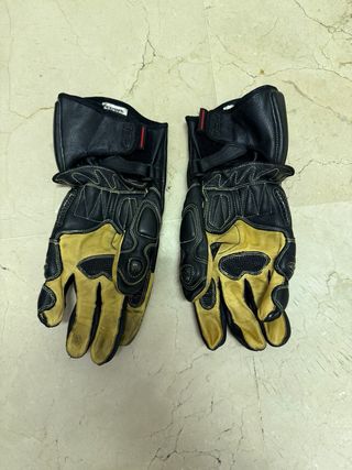 Guantes moto racing piel