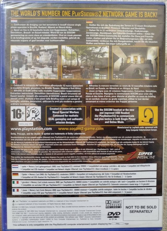 Socom II U.S. Navy Seals - PS2