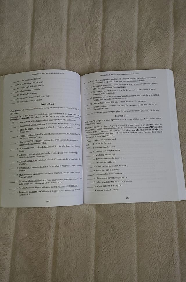 Libro "Building Skills for the TOEFL Test" ejercic