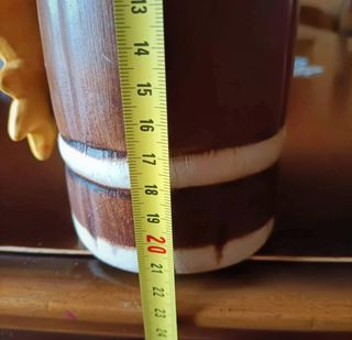 Portabicchieri in Ceramica, decorato con Girasoli