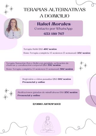 Terapias alternativas. Contacto WhatsApp