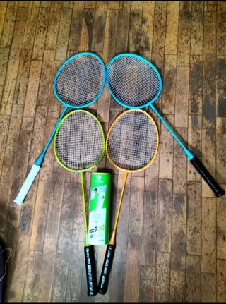 Set bádminton 4 raquetas