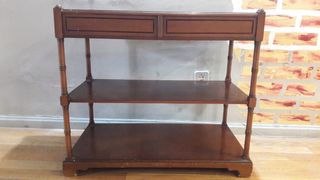 Mesa auxiliar vintage de madera