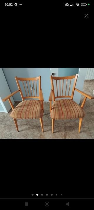 Sillón madera años 50