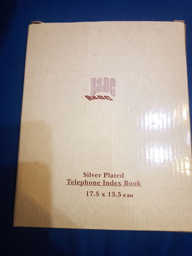 Rubrica/Agenda Placcata Argento 