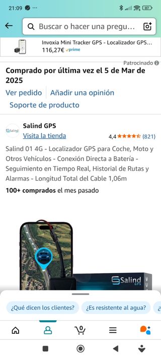Localizador GPS Salind