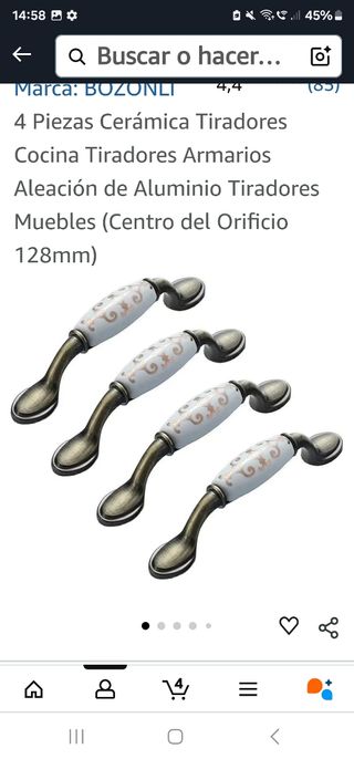 Tiradores Cerámica BOZONLI - Armarios