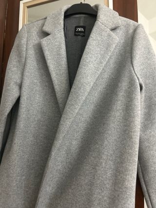 Abrigo Zara gris - Talla S