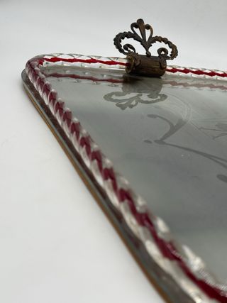 Vassoio Barovier Vetro Di Murano Anni 40  50