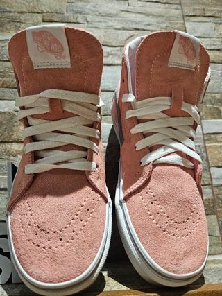 Vans Sk8-Hi -  Rosa y Gris