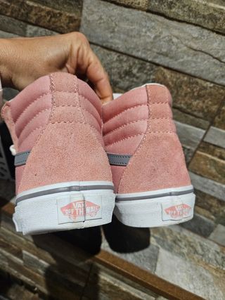 Vans Sk8-Hi -  Rosa y Gris