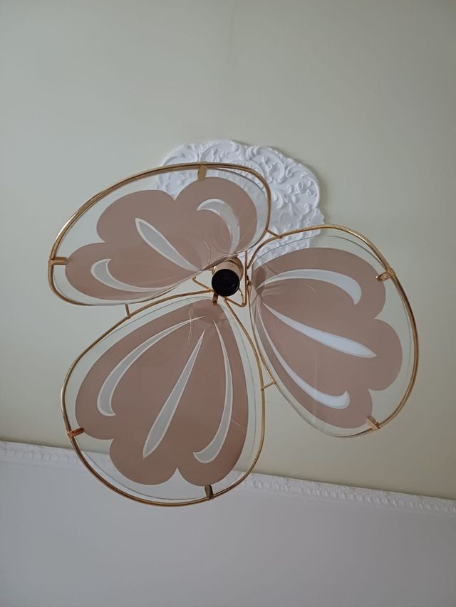 Lampada Vetro Beige - Attacco Grande