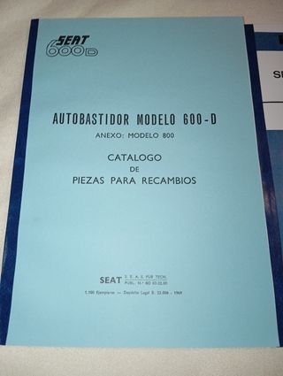 Manuales Seat 600 D E L 800 Reparación y Despiece