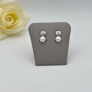 Pendientes de oro 18kt con perlas