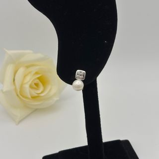 Pendientes de oro 18kt con perlas